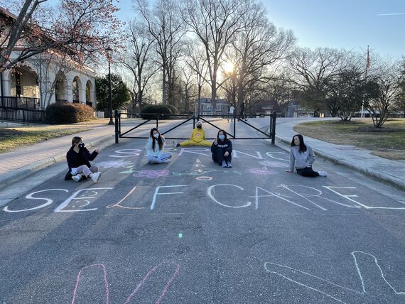 In March 2021, NCSSM Student Government hosted “Spring Initiative,” a weeklong program filled with activities and events for students (like chalk art, coffee, donuts, dancing, singing, and yoga). The theme was “Spring Into Self-Care,” centered around mental health and holistic wellness.